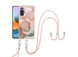 Custodia Con Cinturino Per Xiaomi Redmi Note 10 Pro / Note 10 Pro Max, Paraurti In Tpu A Fantasia, Custodia Protettiva Con Cinturino Regolabile CrèMe