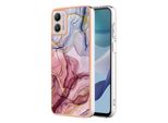 Custodia Per Motorola Moto G53, Custodia In Silicone Tpu A Fantasia, Paraurti Antiurto Oro Rosa