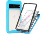 Custodia Per Google Pixel 8 Pro, Paraurti Con Protezione Dello Schermo Integrata A 360° Custodia Protettiva Per Tutto Il Corpo Blu