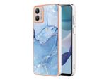 Custodia Per Motorola Moto G53, Custodia In Silicone Tpu A Fantasia, Paraurti Antiurto Blu