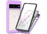 Custodia Per Google Pixel 8 Pro, Paraurti Con Protezione Dello Schermo Integrata A 360° Custodia Protettiva Per Tutto Il Corpo Viola
