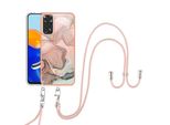 Custodia Con Cinturino Per Xiaomi Redmi Note 11S / Note 11 4G, Paraurti In Tpu A Fantasia, Custodia Protettiva Con Cinturino Regolabile CrèMe