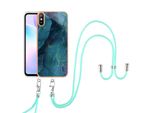 Custodia Con Cinturino Per Xiaomi Redmi 9A, Bumper In Tpu A Fantasia, Custodia Protettiva Con Cinturino Regolabile Verde