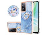 Custodia Per Oneplus Nord N300, Custodia Protettiva In Silicone Tpu Bumper A Fantasia Con Supporto Ad Anello Blu