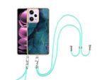 Custodia Con Cinturino Per Xiaomi Poco X5 Pro/Redmi Note 12 Pro 5G, Paraurti In Tpu A Fantasia, Custodia Protettiva Con Cinturino Regolabile Verde