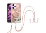 Custodia Con Cinturino Per Xiaomi Poco X5 Pro/Redmi Note 12 Pro 5G, Paraurti In Tpu A Fantasia, Custodia Protettiva Con Cinturino Regolabile CrèMe