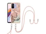 Custodia Con Cinturino Per Xiaomi Redmi 12C, Paraurti In Tpu A Fantasia, Custodia Protettiva Con Cinturino Regolabile CrèMe