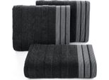 Asciugamano In Cotone Con Bordo Jacquard Pati 50X90 Nero