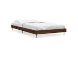 Vidaxl Struttura Letto Senza Materasso Rovere Marrone 90X190 Cm Materiale A Base Di Legno