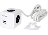 Adattatore Aura Line Cube Presa A 4 Vie Con 2 Porte Usb E Cavo Da 1,5 M
