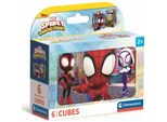 Clementoni Cubi Blocchi 6 Elementi Spidey E I Suoi Fantastici Amici 40661