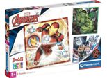 Puzzle Cle 3X48 Superkolor The Avengers 25315