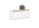 Sobuy FSR171-W Panca Per Scarpe Con Sedile Panca Per Corridoio Panca Con Spazio Di Archiviazione Cassettiera Portascarpe Stretto Bianco Wd Ca. 104X47X30Cm