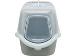 Cassa Per Lettiera Vico Open Top, Con Coperchio 40 × 40 × 56 Cm Grigio Chiaro/Bianco