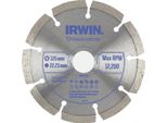 Disco Diamantato Irwin 125 Mm X 22,23 Mm / Segmentato Per Calcestruzzo, Mattoni, Granito E Marmo
