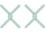 Presina Krumble - Presina Pieghevole In Silicone - Sottopentola - Pieghevole - Set Di 2 - Verde