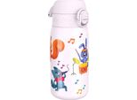 Biberon Per Bambini ION8, Acciaio Inox, Leggero 400 Ml, Non Isolato, A Prova Di Perdite, Apertura Con Una Sola Mano, Chiusura Sicura, Lavabile In Lavastoviglie, Coperchio Incernierato, Maniglia Per Il Trasporto, Facile Da Pulire, Banda Per Animali