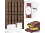Stampo In Silicone Per Cioccolato Dubai Con Adesivi Marrone