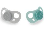 Succhietto Per Bambini Twistshake, Forma Ortodontica, Senza Bpa, Tettarella In Silicone, 6+ Mesi, Turchese E Grigio, Confezione Da 2