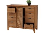 Cassettiera HWC-O63, Cassettiera Armadio, Cassettiera Vintage Shabby 80X91X40Cm ~ Corpo Naturale