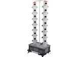 Torre Di Coltivazione Idroponica, Giardino Verticale, Capacità 56 Piante, Bianco, Grande