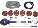 Levigatrice Elettrica Per Cartongesso - Levigatrice Per Muri - 750 W - 800-1800 Giri/Min - Doppio Condotto D'aria - Aspirazione Verticale - Funzione Di Lucidatura - Blu