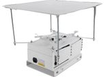 Supporto Per Proiettore A Soffitto, Telecomando, Portata 10 Kg, Bianco