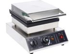 Ferro Per Waffel, Potenza 1500W, Struttura In Acciaio Inox, Piastra Da 24,5 Cm, Intervallo Di Temperatura 50-300°C, Timer Da 0-5 Minuti