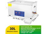 Pulitore A Ultrasuoni, Controllo Digitale, Applicazioni Versatili, 30L-600W-220V, Ue