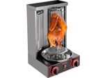 Grill Per Barbecue, Potenza 3000W, Tensione 220V, Capacità 8Kg, 2 Bruciatori, Materiale Acciaio Inox