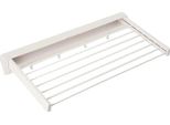 Portabiancheria, Spazio In Alluminio E Materiale Abs, Dimensioni 80X40X10,5 Cm, Formato Pieghevole 80X6X10,5 Cm, Carico Massimo Per Asta 2 Kg, Montaggio A Parete