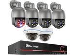 Sistema Di Telecamere, Risoluzione 5MP, Espandibile A 16 Canali, 8CH Nvr 6 Telecamere B, 1T, Spina Ue