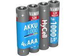 Batteria Ansmann Hycell Nimh, Micro (Aaa), 1000 Mah, Confezione Blister Da 4 (5030662)