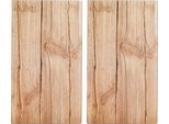 Zeller Piastre Di Copertura Per Fornelli 2 Pezzi Vetro 'Wood