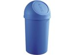 Cestino Helit Con Sportello A Pressione 45 Litri Blu