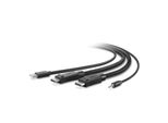 Linksys/Belkin Dual Dp/Usb/Aud Skvm Cbl, Dp M/M; Usb A/B, 6'