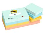 Post-It 653-12-BEA Post-It Haftnotizen, 51 X 38 Mm, Collezione Beachside