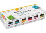 Kreul 79601 Kreul Vernice Acrilica Lucida, Set Color Living 6 X 20 Ml