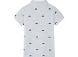 Vidaxl Polo Bambino Grigio Melange 128