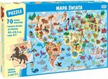 Puzzle 70 Elementi. Mappa Del Mondo