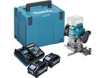 Makita Rp 001 GM201 Fresatrice A Batteria 40 V Max. 12 Mm Senza Spazzole + 2X Batteria 4,0 Ah + Caricabatterie + Makpac