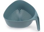 Colapasta Triangolare Joseph Joseph, Colapasta Per Pasta E Verdure, Colapasta Per Alimenti Con Manico Verticale E Angoli Semplici Scolapasta, Blu Scuro
