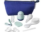 Set Per Il Bagnetto Nuby Con 8 Articoli Essenziali Per La Cura Del Bambino | Borsa Da Viaggio | Fodera Impermeabile | Ideale Per Il Viaggio O Per La Casa