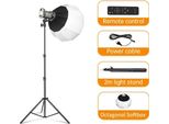 Luce Video A Led Per Fotografia, Luminosità Regolabile, Ampia Temperatura Di Colore, 1 Kit Bianco