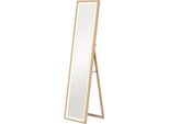 Specchio A Figura Intera, Luce Led, Comando A Sfioramento, Colore Rovere