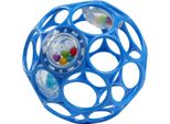 Oball Bright Starts Palla Con Sonaglio 10 Cm, Blu 0 Mesi +