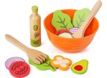 Small Foot - Set Di Giochi In Legno Per Insalata Di Cibo, 15Dlg,
