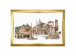 Thea Gouverneur Kit Punto Croce "Rome Evenweave"", 79X50Cm"