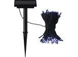 Catena Luminosa Solare Intelligente 200 Led Bianco Freddo