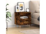 Vidaxl Comodino Rovere Fumé 40X35X47,5 Cm Materiale A Base Di Legno